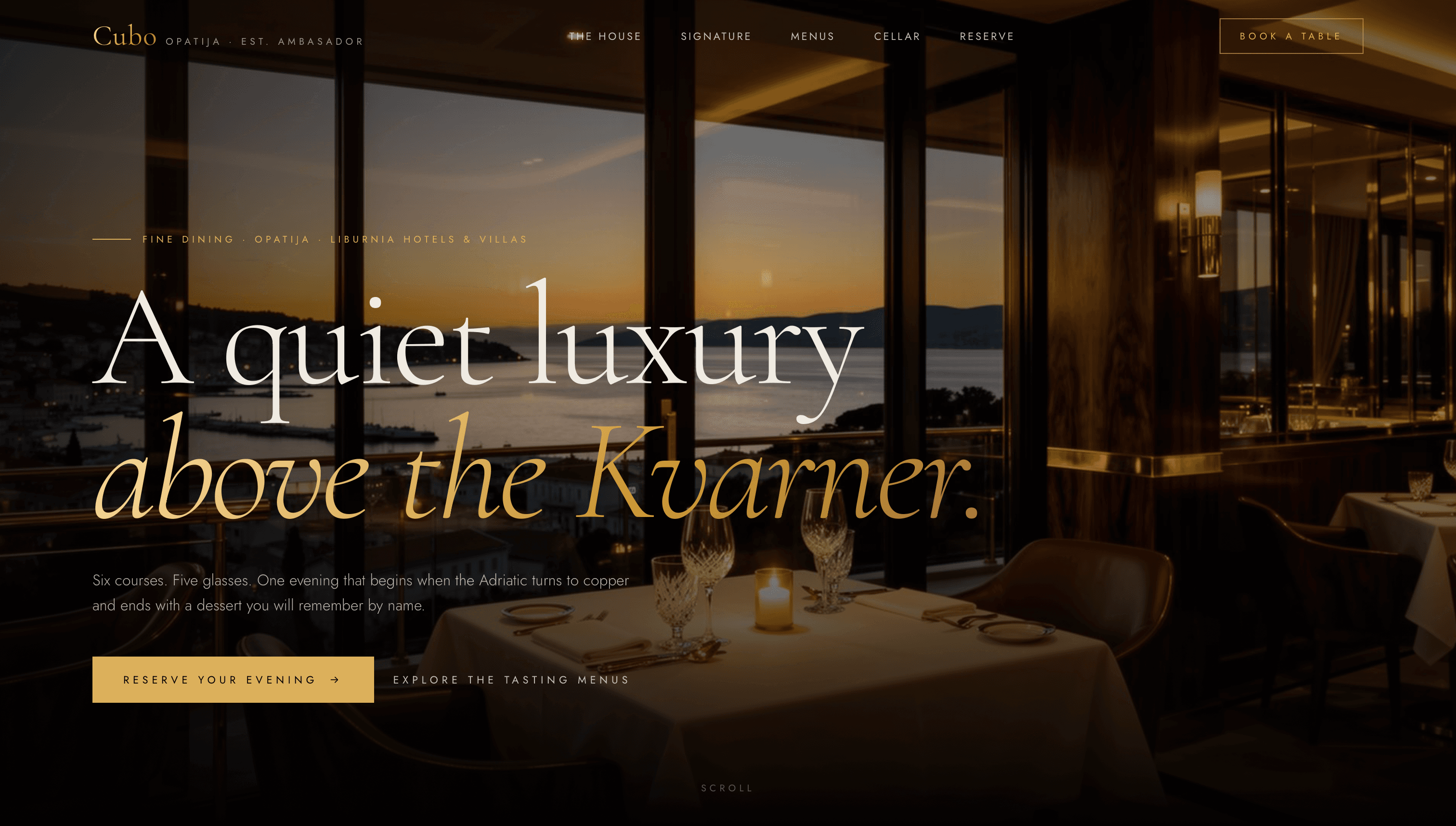Cubo Restaurant Demo